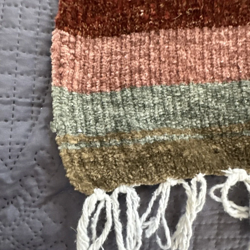 Hand Woven Colorful Fish Blanket Rug Tapestry Native ‎ Cabin Lodge Camp 80x48